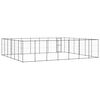 vidaXL Outdoor Dog Kennel Steel 50.82 m&sup2;