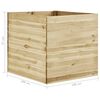 vidaXL Garden Raised Bed 100x100x97 cm Impregnated Pinewood