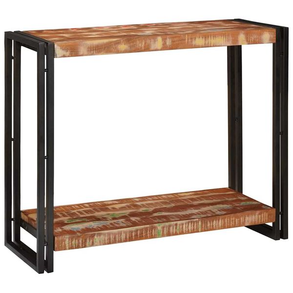 vidaXL Console Table Multicolour 90 x 33 x 75 cm Solid Reclaim Wood