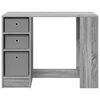 vidaXL Desk with Drawer Grey Sonoma 100 x 40 x 75 cm Engineered Wood