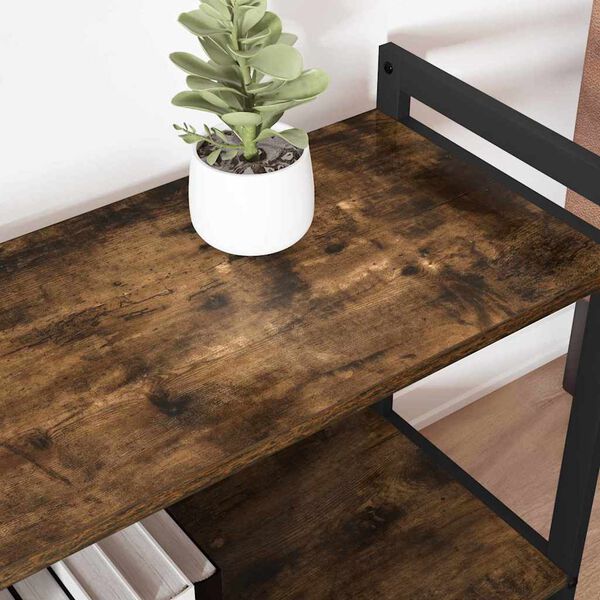 vidaXL Bookshelf Smoked Oak 80 x 30 x 50 cm Engineered Wood