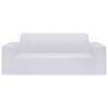 vidaXL 2-Seater Stretch Couch Slipcover White Polyester Jersey