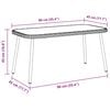vidaXL Coffee Table Brown and Black 90 x 45 x 43 cm