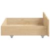 vidaXL Bed Frame without Mattress with 2 Drawers Solid Wood 90x200 cm