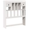 vidaXL Bookcase Bed without Mattress White 90x200cm Solid Wood Pine