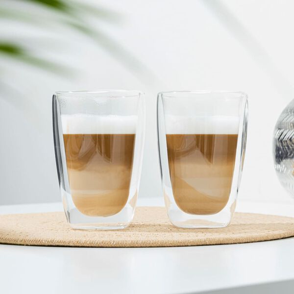 HI Latte Macchiato Glass Set 2 pcs 400 ml Transparent