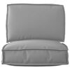 vidaXL Pallet Cushion Set 2 pcs Grey Oxford Fabric