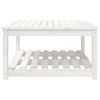 vidaXL Garden Table White 82.5x82.5x45 cm Solid Wood Pine