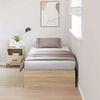 vidaXL Bed Frame with Storage Sonoma oak 90 x 190 cm Engineered wood