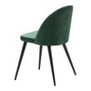 Venture Home Dining Chairs 2 pcs Velvet Velvet Black and Green