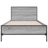 vidaXL Bed Frame without Mattress Grey Sonoma 100x200 cm
