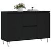 vidaXL Sideboard Black 101.5x35x70 cm Engineered Wood