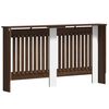 vidaXL Radiator Cover Brown Oak 152 x 19 x 81.5 cm Engineered Wood