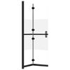 vidaXL Foldable Walk-in Shower Wall Half Frosted ESG Glass 110x190 cm