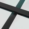 vidaXL Sliding Door with Hardware Set Black 76x205 cm ESG Glass