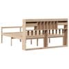 vidaXL Bookcase Bed without Mattress 180x200 cm Super King Solid Wood Pine