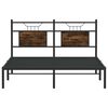 vidaXL Bed Frame without Mattress Smoked Oak 137x190 cm Engineered Wood