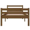 vidaXL Bed Frame without Mattress Honey Brown Solid Wood 75x190 cm Small Single
