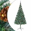 vidaXL Artificial Christmas Tree with Stand Green 210 cm PVC and Steel