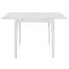vidaXL Extendable Dining Table White (80-120)x80x74 cm MDF