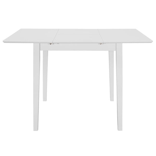 vidaXL Extendable Dining Table White (80-120)x80x74 cm MDF