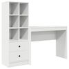 vidaXL Desk with Drawer 2 pcs White