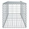 vidaXL Gabion Basket with Cover 200x50x50 cm Galvanised Iron
