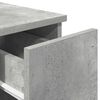vidaXL Bedside Cabinets with Drawer 2 pcs Concrete Grey 20x36x60 cm