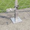 vidaXL Fence Post Silver 10 x 1.6 m (60 x 60 mm mesh) Steel