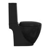 vidaXL Ceramic Toilet Back Water Flow Black