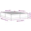 vidaXL Bed Frame without Mattress White 160x200 cm Solid Wood Pine