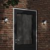 vidaXL Outdoor Wall Light with Sensor Black Die-cast Aluminium