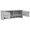 vidaXL Wall-Mounted Coat Rack with Shelf Grey Sonoma 80 x 20 x 30 cm