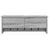 vidaXL Wall-Mounted Coat Rack with Shelf Grey Sonoma 80 x 20 x 30 cm