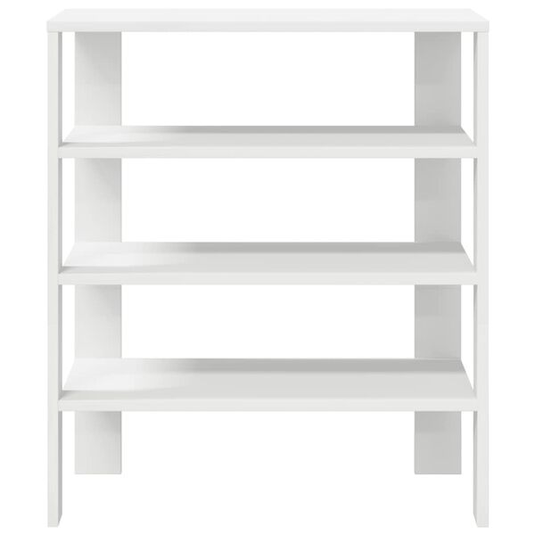 vidaXL Shoe Rack White 61x32x70 cm Engineered Wood