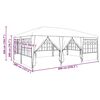 vidaXL Party Tent White 600 x 400 x 266 cm Polyethylene