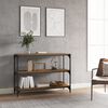 vidaXL Book Cabinet Smoked Oak 100x33x70.5 cm Engineered Wood and Steel