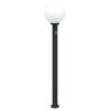 vidaXL Bollard Lights with Sensor 3 pcs 120 cm Black IP44