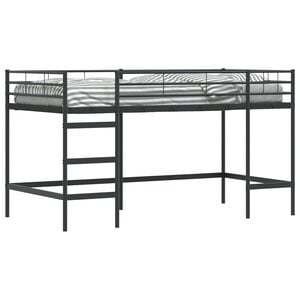 vidaXL Kids'Loft Bed Frame Black 107 x 200 cm Steel