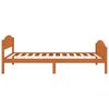 vidaXL Bed Frame without Mattress Honey Brown Solid Wood 90x200 cm (322036+321987)