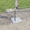vidaXL Fence Post Silver 10 x 1.5 m (40 x 40 mm mesh) Steel