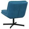 vidaXL Swivel Relaxing Chair Blue 63 x 75 x 76 cm Velvet