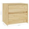 vidaXL Bedside Cabinet 40x30.5x35.5 cm Solid Pine Wood