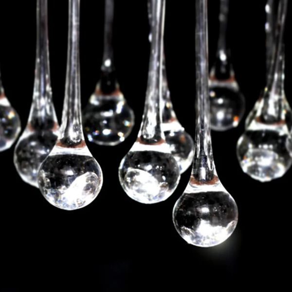 vidaXL Chandelier with 85 Crystals White