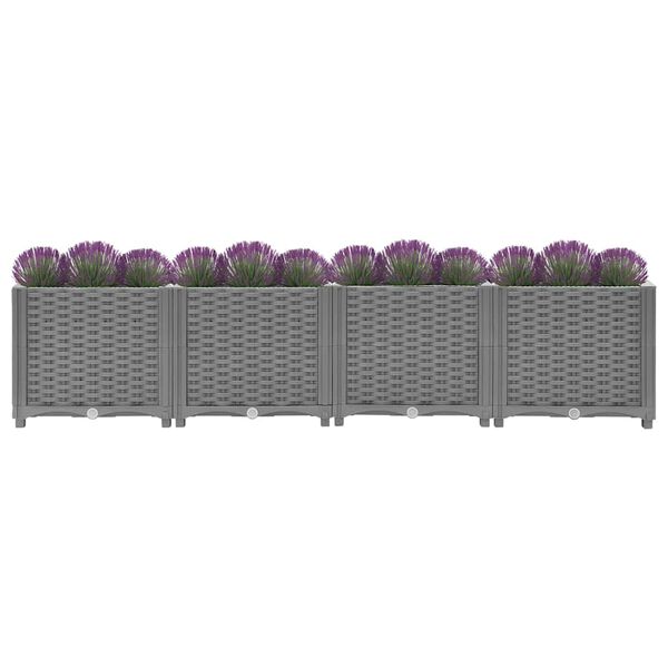 vidaXL Raised Bed 160x40x38 cm Polypropylene