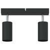 vidaXL Ceiling Spotlight Black 26 x 5.5 x 16.5 cm Steel