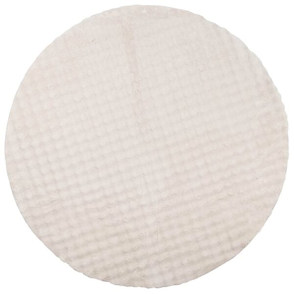 vidaXL Area Rugs Round Beige &Oslash; 160 CM