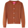 vidaXL Kids' Cardigan Knitted Cognac 92
