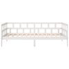 vidaXL Day Bed without Mattress White Solid Wood Pine 90x200 cm