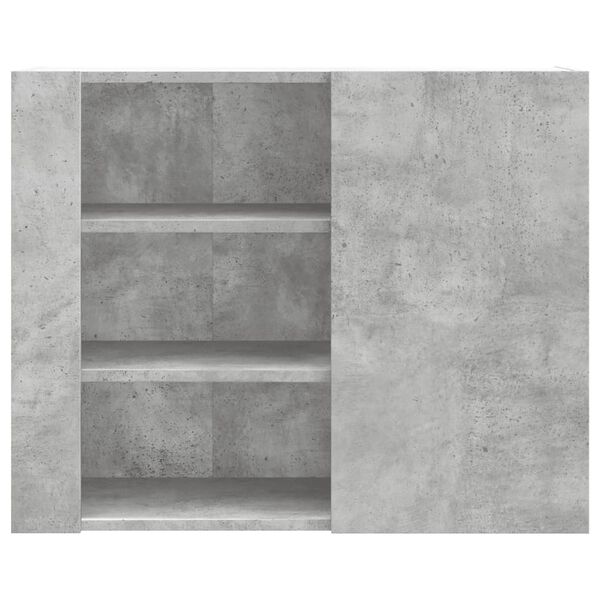 vidaXL Wall Cabinet Concrete Grey 75x35x60 cm Engineered Wood